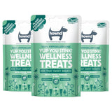 hownd yup you stink vegan hypoallergenic wellness treats - 3 pack