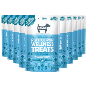 hownd playful pup vegan hypoallergenic wellness treats x 10 pack