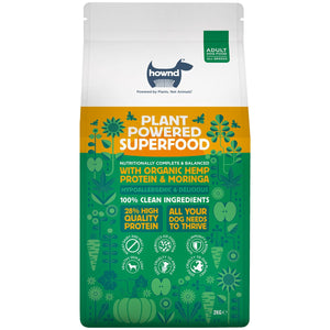Plant Powered Superfood with Hemp Protein and Moringa (2kg) x 12 - Hownd