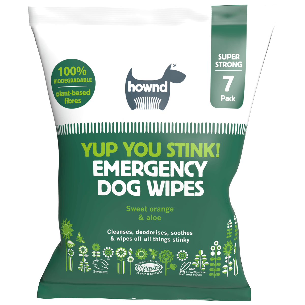 Yup You Stink! Emergency Biodegradable Dog Wipes - Hownd