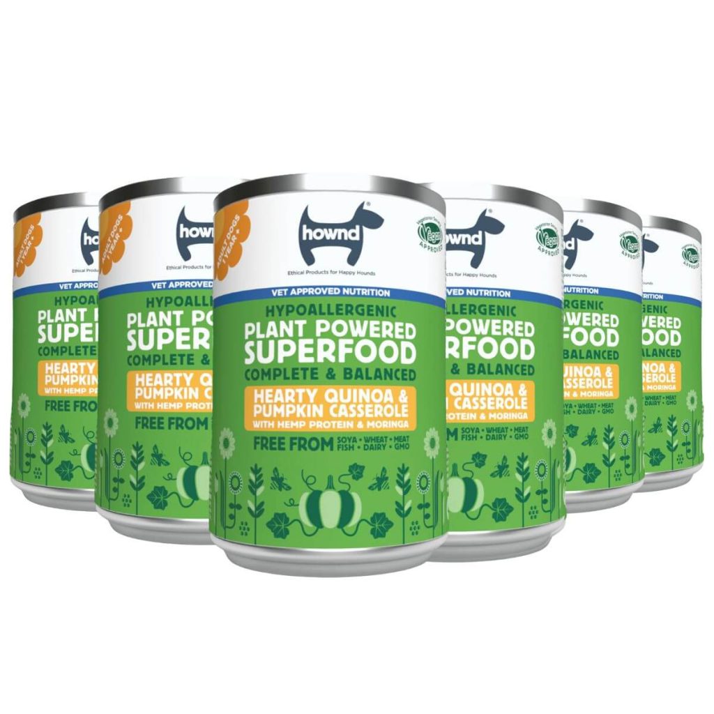 HOWND Plant Based Quinoa & Pumpkin Casserole with Organic Hemp Protein & Moringa Wet Dog Food Tin